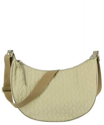 Leaf Quilted Hobo Crossbody Bag LM0346 MINT